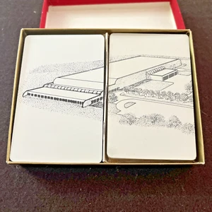 Commercial Architecture Bridge Playing Card Set Double Deck NIP B&W - Picture 1 of 7
