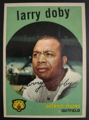 Tarjeta de béisbol Larry Doby Detroit Tigers 1959 Topps #455 Foto 1 de 2