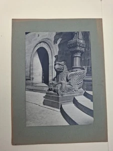 2 BREMER Dom Roland Orig Fotos Mauritius Mittenwald 1949 alt Greif Portal Statue - Bild 1 von 4