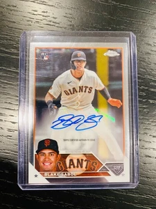 2023 Topps Chrome Update Auto Blake Sabol #AC-BSA Rookie Auto RC Giants - Bild 1 von 2
