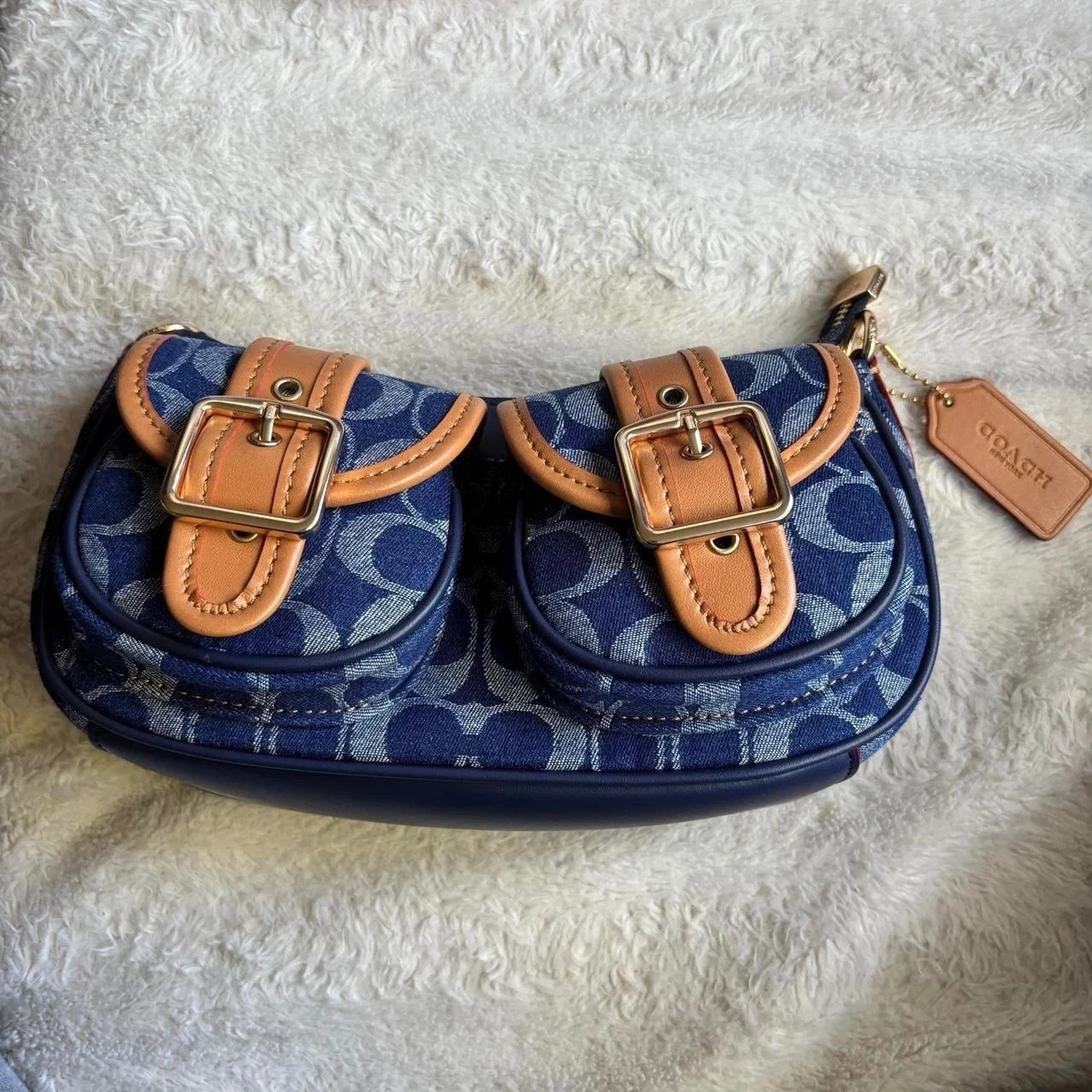 Coach Denim Exterior Shoulder Bag Bags & Handbags for Women for