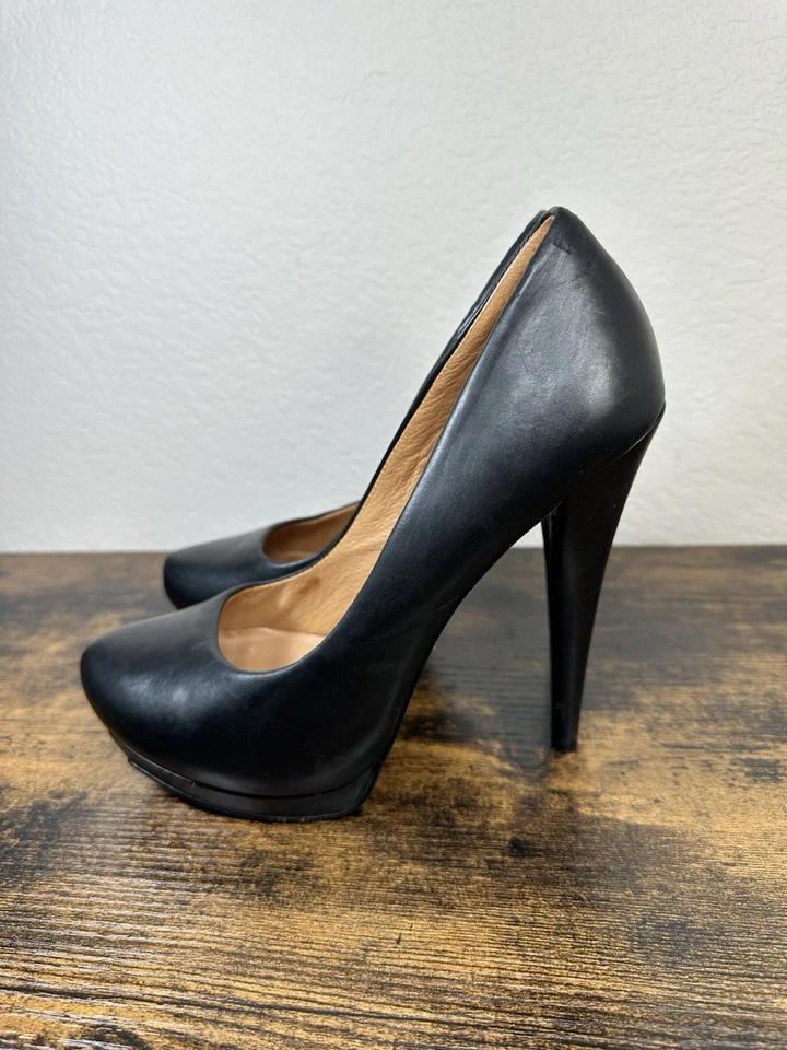 L.A.M.B Gwen Stefani кожаные туфли на шпильке насос каблуки черный размер 8,5 - Изображение 1 из 4