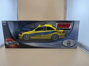 Honda Civic Exclusive Super Street Edition escala 1:18 Hot Wheels amarillo diecast - Imagen 1 de 8