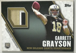 2015 TOPPS FOOTBALL - GARRETT GRAYSON - ROOKIE PATCH CARD - TRP-GG - SAINTS - Picture 1 of 1