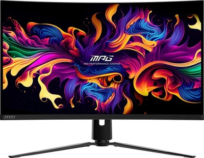 MSI MPG 321CURX QD-OLED 32" UHD Curved Gaming Monitor, 240Hz/0.03ms HDR 400 - Image 1 of 4