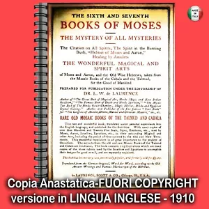 libri rari antichi da collezione esoterismo ebraico magia occulti libro di mosè - Picture 1 of 12