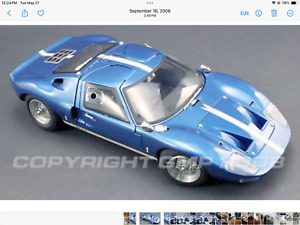 GT40 BLUE  1967 FORD ROAD CAR  #G1201316 GMP 1:12 150 Pcs VINTAGE HUGE CAR NIB