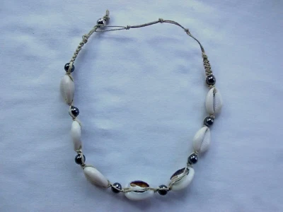 Surfer  Cowrie Shell Ethnic Tribal Hippie Necklace Boho  18"US  Seller New - Image 1 of 4