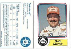 1988 Maxx #61 Dale Jarrett (RC) Nascar Champion HOF Rookie Card