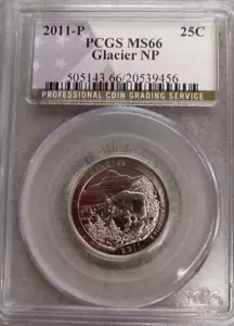 2011 P 2011 D GLACIER NP PCG MS66 PROOF STRIKE STATE QUARTER TP-3153 - Picture 1 of 4