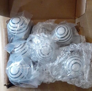Knob it Keramik handbemalt Schrank Schubladenknöpfe 8er-Pack - Bild 1 von 3