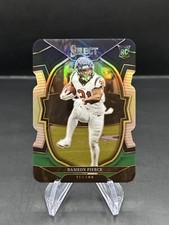2022 Select Dameon Pierce #47 Concourse Green & Black Prizm Rookie RC Texans