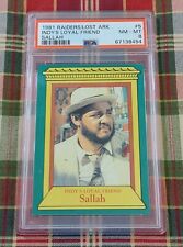 1981 Raiders of the Lost Ark #5 SALLAH - PSA 8 - INDY'S LOYAL FRIEND - Topps