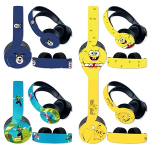Skin Sticker DIY For Sony PS5 Headset Headphone Sticker Cartoon Protective PVC - Picture 1 of 44