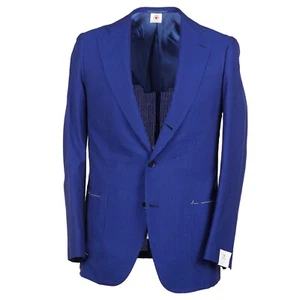 Luigi Borrelli Royal Blue Lightweight Wool-Silk Sport Coat 42R (Eu52) NWT - Picture 1 of 12