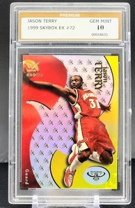 1999-00 Skybox E-X - Jason Terry #72 /3499 (RC) Bulls PSG 10 - Picture 1 of 2