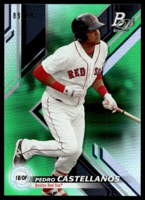 2019 Bowman Platinum Green Pedro Castellanos /99 #TOP-87 - Image 1 of 2