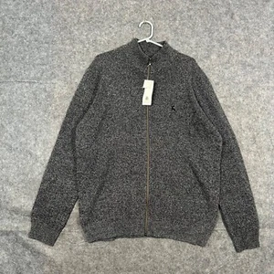 Chaqueta Florence Fred Para Hombre Talla Grande Gris Cremallera Completa 100% Lana de Cordero F&F - Imagen 1 de 15