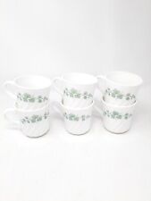 Vintage Corning Ware Corelle Callaway Ivy 10 oz Coffee Tea Cup Mugs - Set of 6