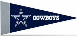 Dallas Cowboys Felt Mini Pennants, 4" x 9" - Licensed by Rico - Made In USA - Picture 1 of 1
