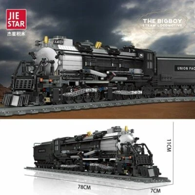 Bigboy Steam Train Model Building Blocks Set Locomotive MOC Brick Toys 1608pcs - Image 1 of 4