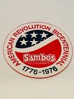 Drink Coaster Vtg Beer Coffee Tea Hotel Advertising Ephemera Sambos Bicentennial