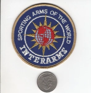INTERARMS SPORTING ARMS OF THE WORLD SHOTGUNS PISTOL PATCH #197 -MICHIGAN DEER - Picture 1 of 1