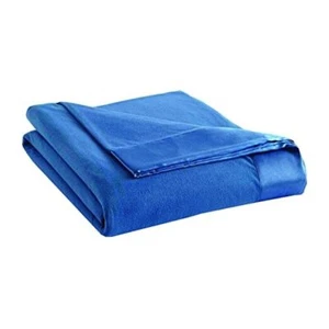  Micro Flannel-Size All Seasons Lightweight Sheet Blanket, King Country Blue - Picture 1 of 6