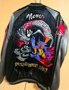 Nishiki x EVANGELION Eva-01 Dragon Jacket Sukajan JP L (US M) Black - Picture 1 of 4