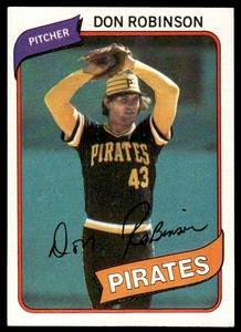 1980 Topps Baseball Don Robinson #719
