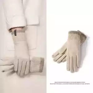Kaschmir Handschuhe Damen Outdoor Winddicht Radfahren Fleece-gefüttert Thermisch - Bild 1 von 16