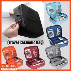 Travel Cosmetic Storage MakeUp Bag Folding Toiletry Wash Organizer Pouch New - Picture 1 of 19