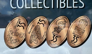 Disney Hollywood Studios 35th Anniversary Pressed Pennies Penny set of 4 - Picture 1 of 1