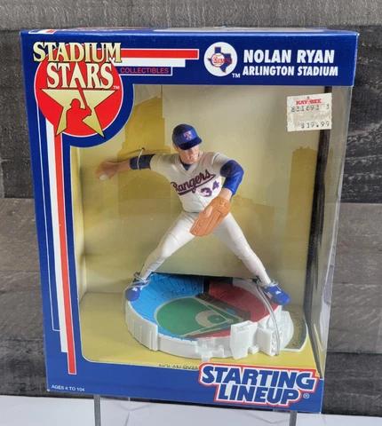 NOLAN RYAN TEXAS RANGERS Vtg 1992 STARTING LINEUP STADIUM STARS Arlington New Cover