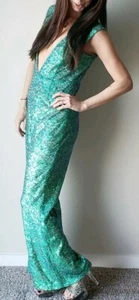 $9500 la Dolce vita mono sin mangas S Halpern Balmain sirena unicornio - Imagen 1 de 5