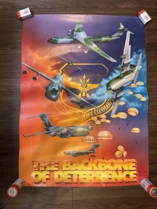 Vintage 1985 USAF Military Airlift Command Poster - 24x17.5 - Bild 1 von 16