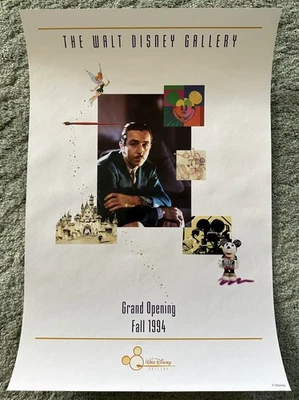 ¡Póster/impresión de The Walt Disney Gallery GRAN APERTURA 1994! ¡COMO NUEVO! Foto 1 de 2