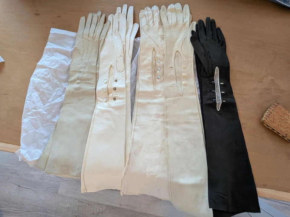 Lote De 5 Guantes De Colección Ópera/Formales/Finos Variedad De Fabricantes Foto 1 de 4