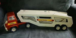 1989 TONKA 1/12CAR HAULER SEMI TRUCK USED 27” LONG MADE USA 6”W7”T27”L XTRA LG. - Picture 1 of 7
