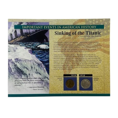 Important Events in American History 1912 Sinking of the Titanic Coin Collection - Image 1 of 2