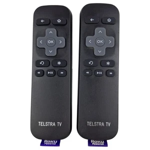 Genuine ROKU TELSTRA TV Set of 2 RC 56 Remote Control Original Tested Works Vg - Foto 1 di 8
