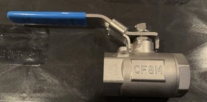 Jamesbury Series 100 1” SS Ball valve 122 156M CF8M 2000 WOG - Picture 1 of 4