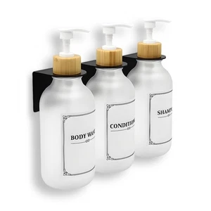 Shampoo- und Conditionerspender 3-Kammer-Set – kein Bohrer an der Wand, klar... - Bild 1 von 6