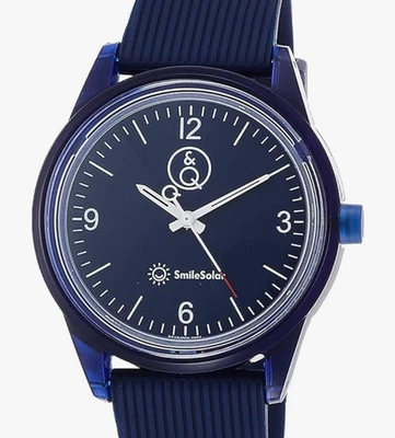 Reloj Citizen Q&Q SmileSolar RP10-004 Azul Solar Eco Estuche Transparente JDM Foto 1 de 4