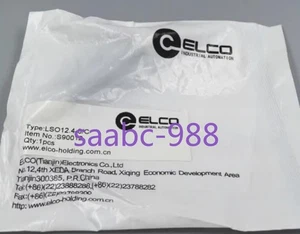 1PCS NEW ELCO LSO12.4-0/C Wirable Plug S90012 IN BOX - Picture 1 of 5