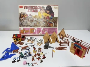 Vintage Sears Stagecoach Attack West Playset Scotland Timpo 1970's *Incomplete* - Bild 1 von 24