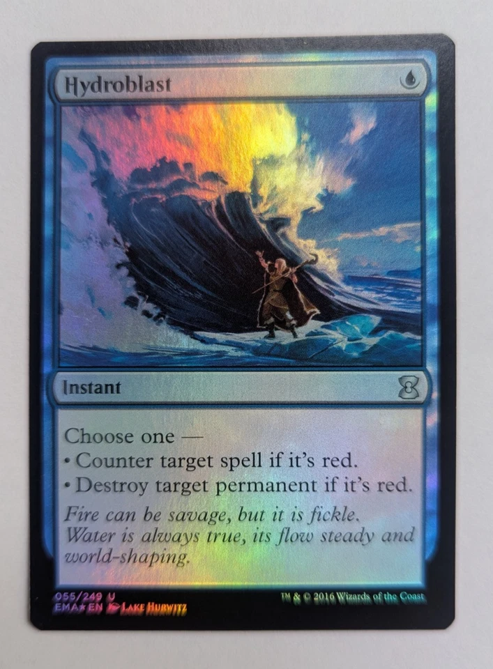 Magic Mtg FOIL Eternal Masters Hydroblast     near mint - Image 1 of 1