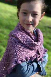 Shawl knitting pattern - BRIGHTLY shawl - Myla's Knit Corner - Picture 1 of 9