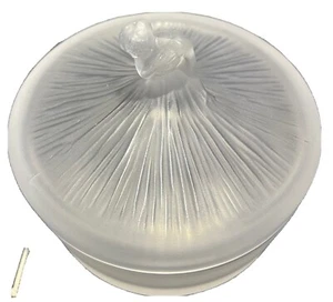 Lalique DEGAS Crystal Society of America 1989 Ballerina Powder Box NIB Signed - Picture 1 of 8