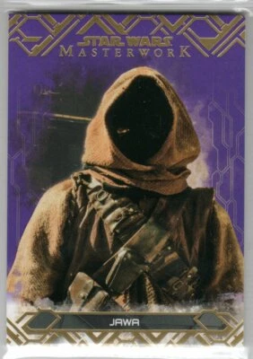 STAR WARS 2017 TOPPS MASTERWORK 53 PURPLE PARALLEL BASE JAWA 50/50 RARE 1OF1 - Image 1 of 2